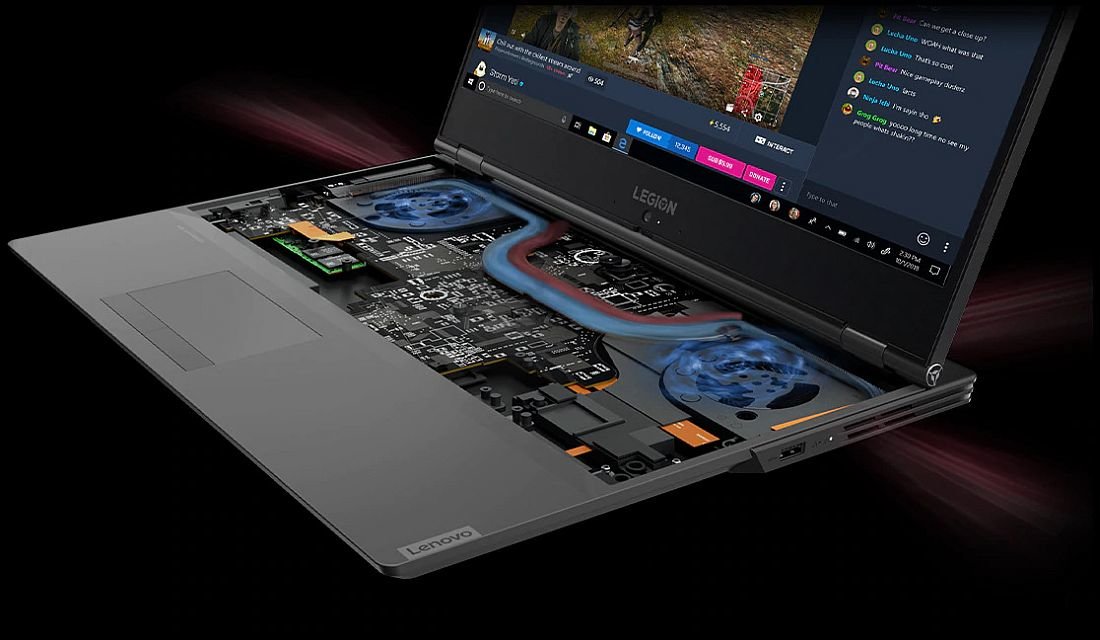 Laptop LENOVO Legion Y540-17 - chłodzenie