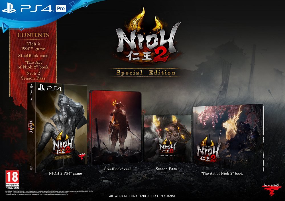 Nioh 2 Gra PS4 edycja specjalna zawartość