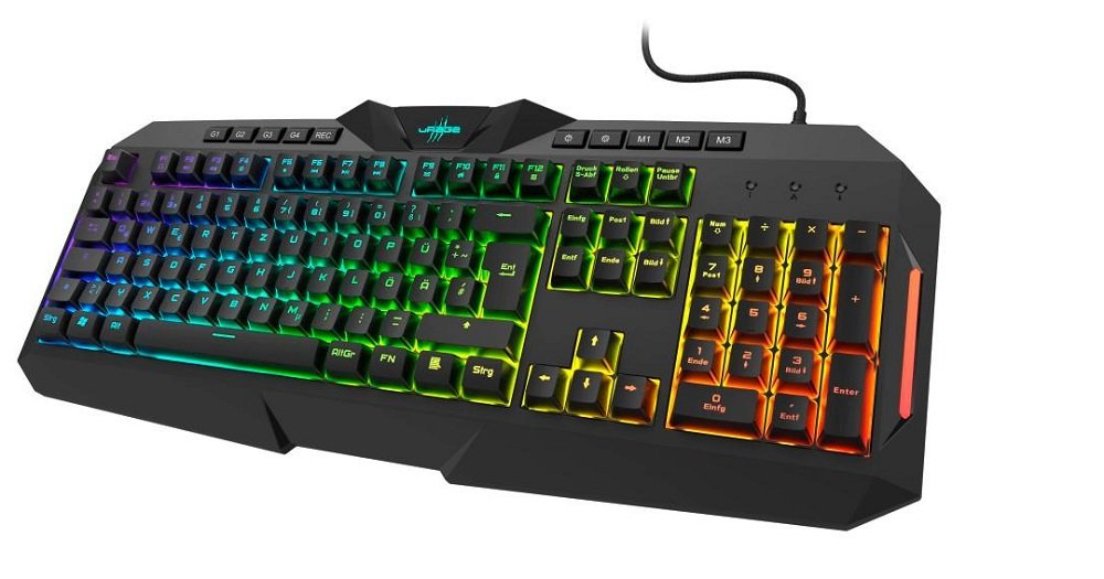 Klawiatura HAMA uRage Exodus 700 RGB Semi - Mechanical Czarny półmechaniczna Anti-Ghosting płynna gra