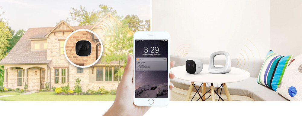 Kamera monitorująca IMOU Cell Pro IPC-B26E-IMOU podłączone do sieci WI-FI za pomocą kabla