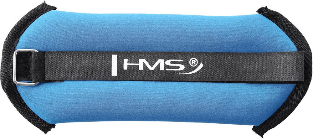 Obciążenie na przeguby HMS OB04 Niebieski (2 x 1 kg) w niebieskim kolorze o całkowitej masie 2x1 kg