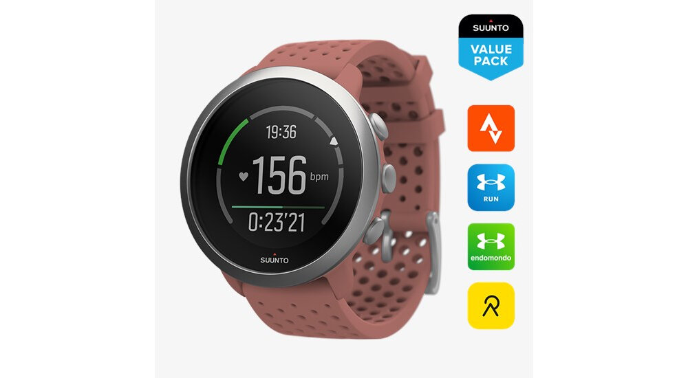 Zegarek sportowy SUUNTO 3 Czerwony wskazówki treningowe monitorowanie aktywności