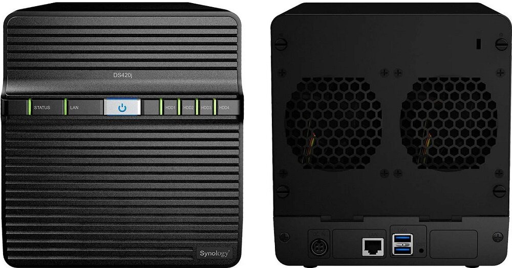Serwer plików SYNOLOGY DS420j  - Złącza urządzenia 