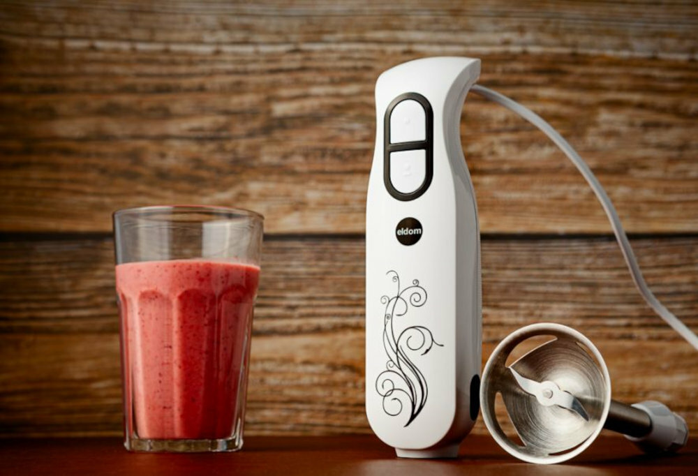 Blender ELDOM BL77N Copp kwiatowy design dwie predkosci obrotowe praca pulsacyjna rozdrabniajaca koncowka ze stali nierdzewnej