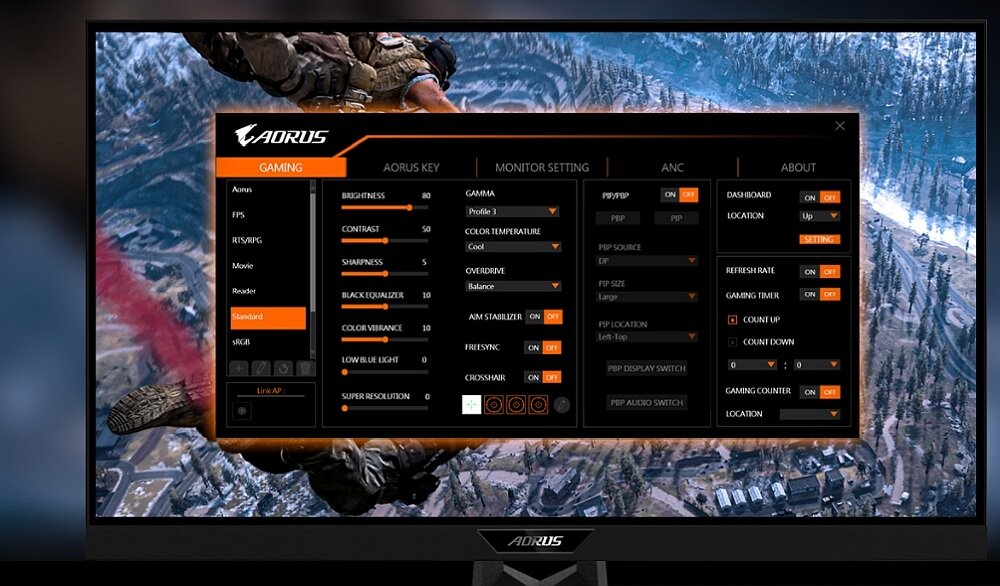 Monitor GIGABYTE Aorus FI27Q-P migotanie