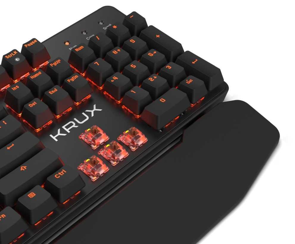 Klawiatura KRUX Meteor Outemu Brown  - LED 