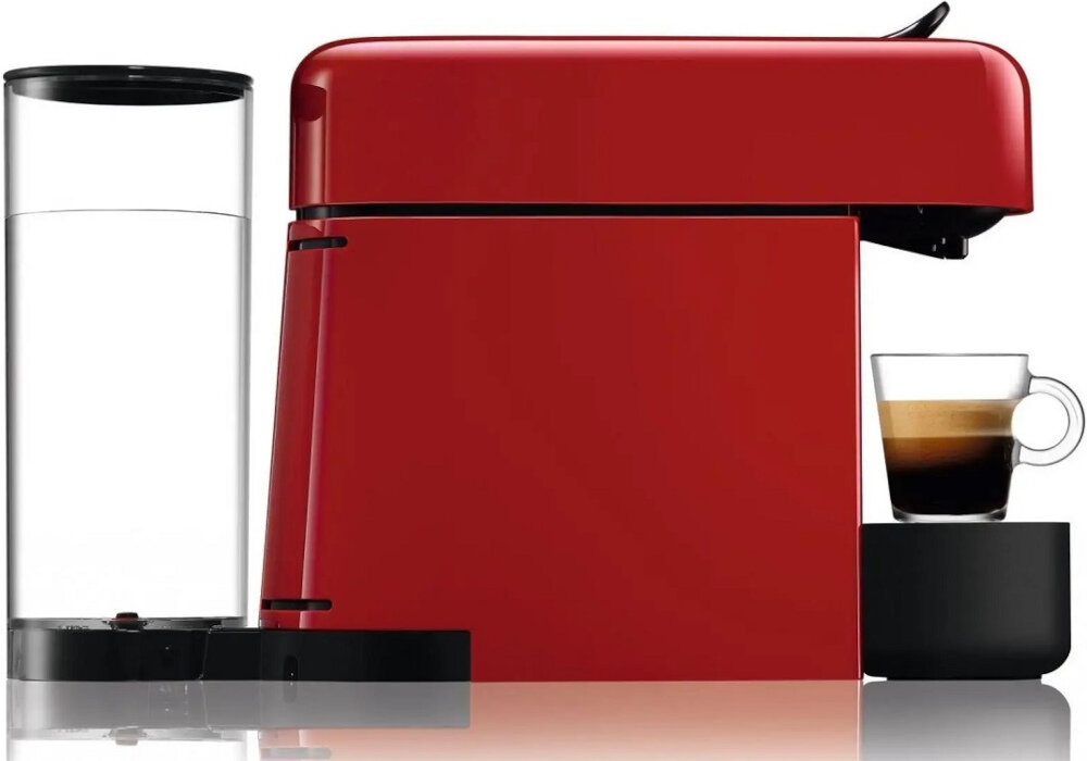 Ekspres DELONGHI Nespresso Essenza Plus EN200 R funkcje trzy funkcje dodatkowe ystem grzewczy Thermoblok