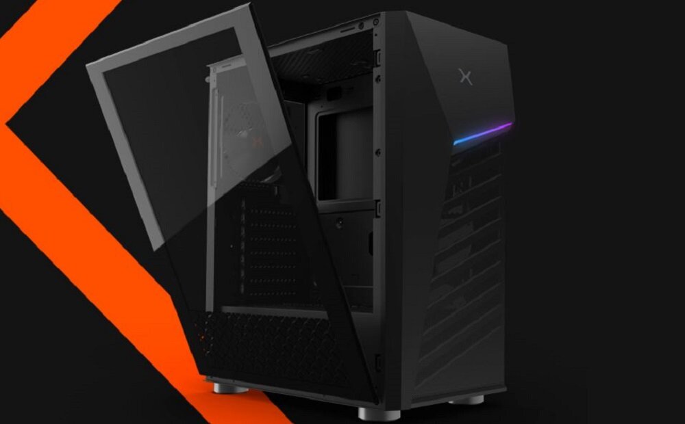 Obudowa PC KRUX Spike - Boczny panel ze szkła hartowanego 