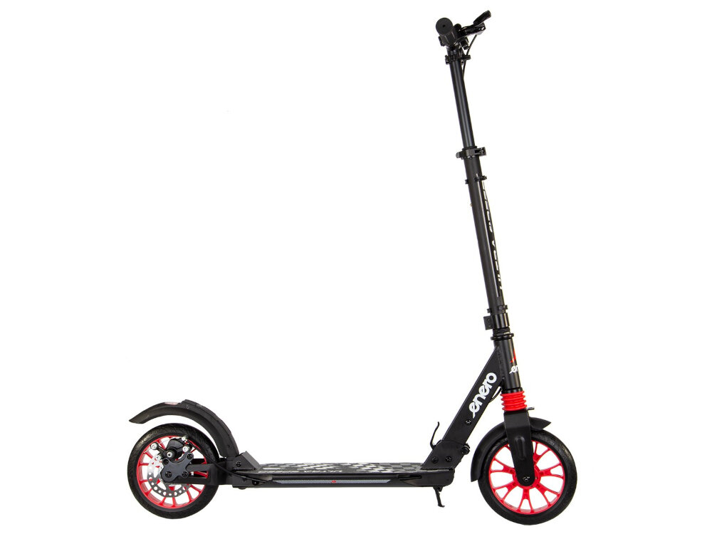 Hulajnoga ENERO Ultra Speed Czarny srodek transportu z wysokiej jakosci stali i aluminium dla dzieci powyzej 15 roku zycia