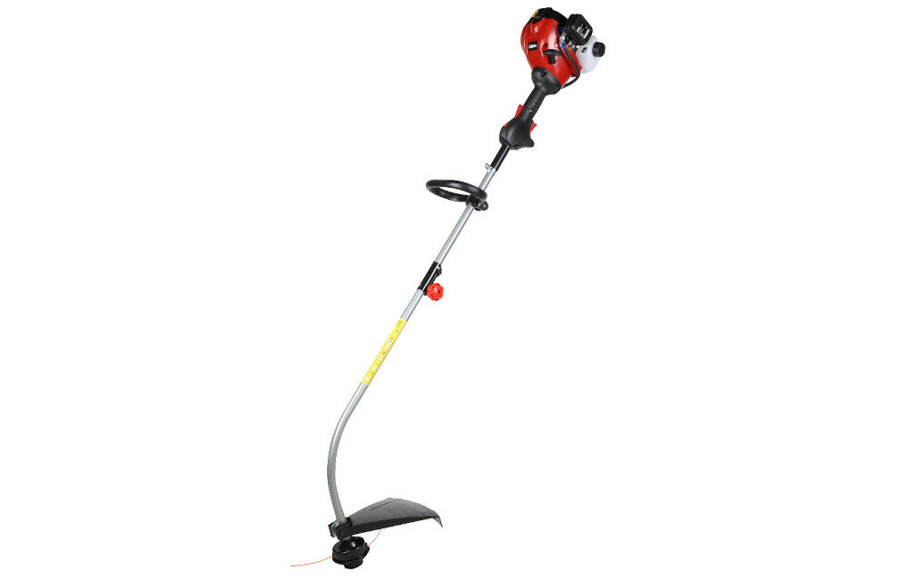 Kosa spalinowa LIDER SWS24 do podcinania i wyrównywania trawy do ścinania większych zarośli bardzo wygodne w użytkowaniu 3-zębowa tarcza tnąca głowica żyłkowa żyłka o średnicy 2,4 mm