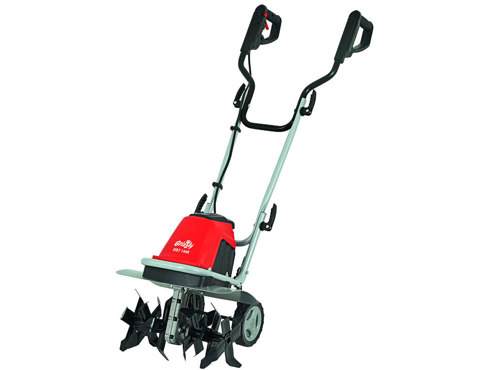 Glebogryzarka elektryczna GRIZZLY EGT1440 mocny silnik stalowe noże tnące ergonomiczny uchwyt