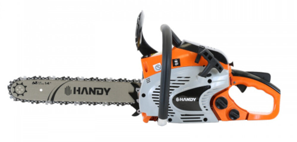 Pilarka spalinowa HANDY RG4117QT-A4 potężny silnik automatyczne smarowanie łańcucha automatyczny hamulec niewielka masa 4,5 kg poziom mocy akustycznej 114 dB