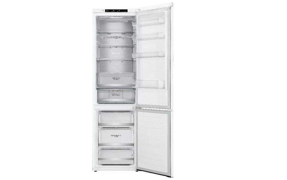 Lodówka LG GBB72SWVFN Srebrna drzwi