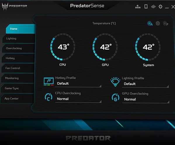 Laptop ACER Predator Helios 700 - PredatorSense