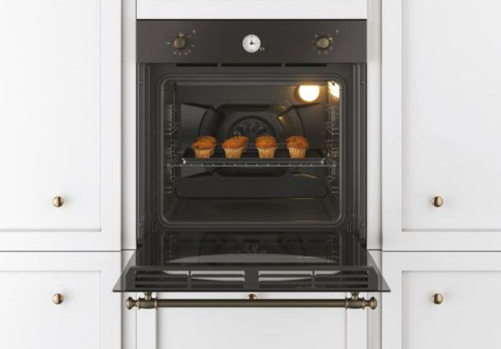 CANDY-FCR-824-GH-E piekarnik pieczenie nowoczesny styl retro do każdego wnętrza funkcjonalność innowacyjna technologia eleganckie wzornictwo tradycyjny nowoczesny styl