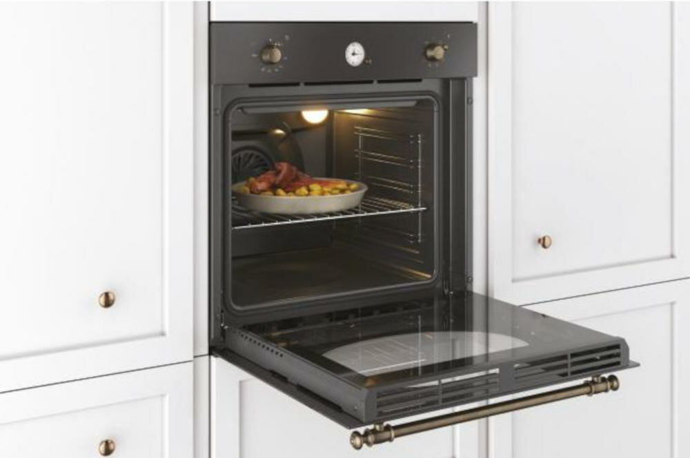 CANDY-FCR-824-GH-E piekarnik codzienne gotowanie funkcje pizza przypiekanie chrupiąca ogrzewanie ciasto wypieczone kruche grill zrumienie potraw rozmrażanie