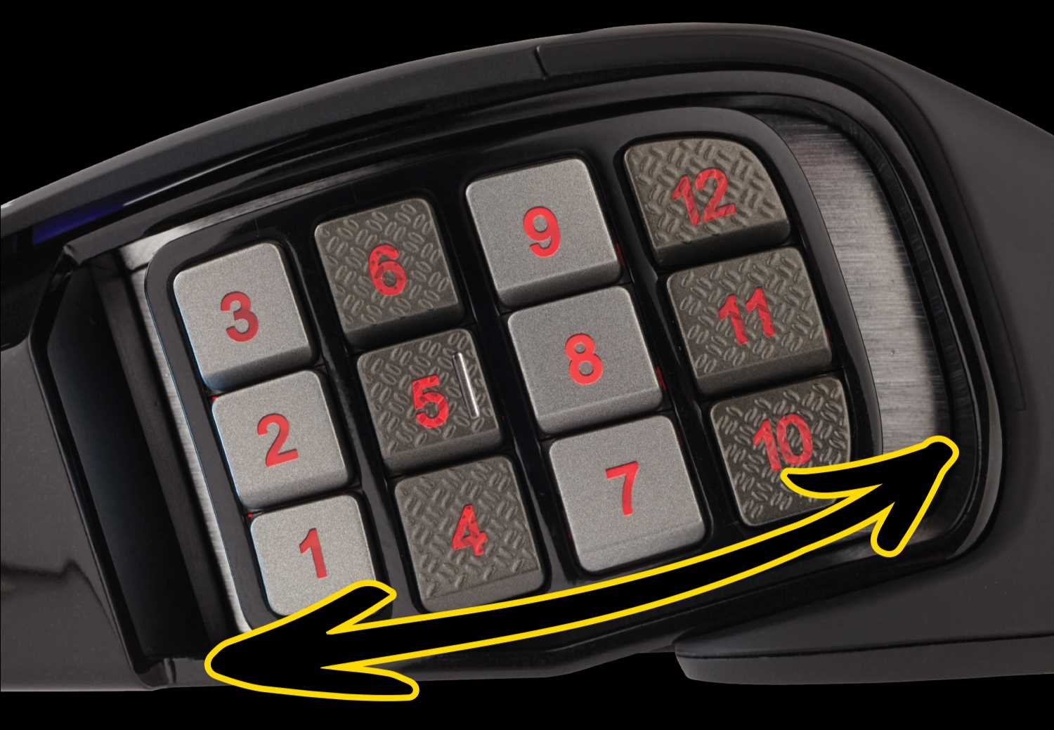 Mysz CORSAIR Scimitar RGB Elite Czarny - Key Slider