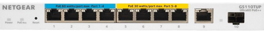 Switch NETGEAR GS110TUP-100EUS - montaż w szafach typu Rack