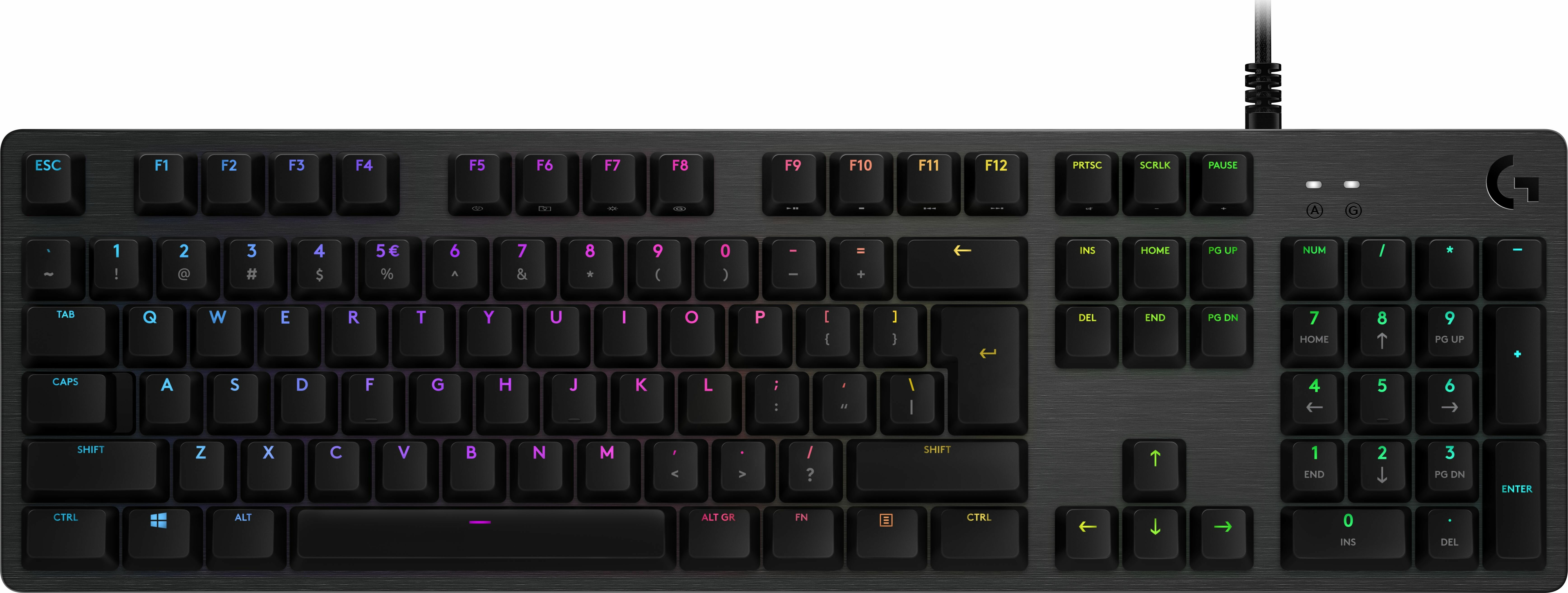 Klawiatura LOGITECH G512 Tactile Przód