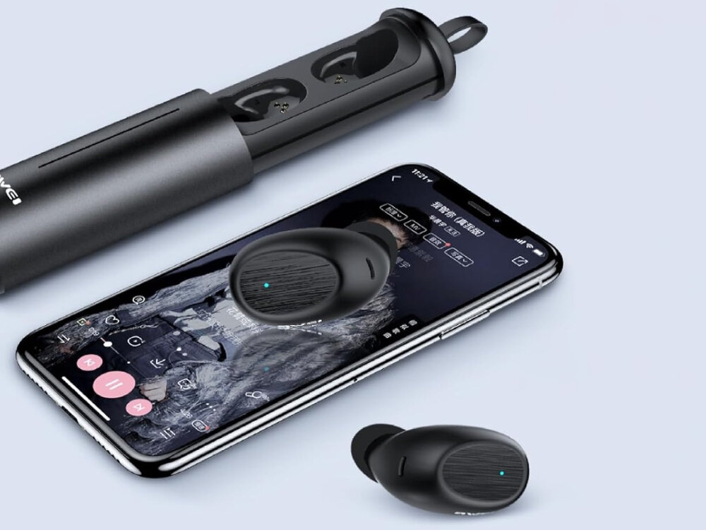 Słuchawki dokanałowe AWEI T55 TWS
			słuchawki dokanałowe na ekranie telefonu stacja dokująca kompaktowe etui akumulator 360 mah pojemność 40 mah