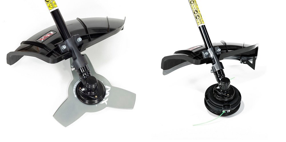 Kosa spalinowa NAX 600B Briggs&Stratton widok 3 ostrza tarcza głowica