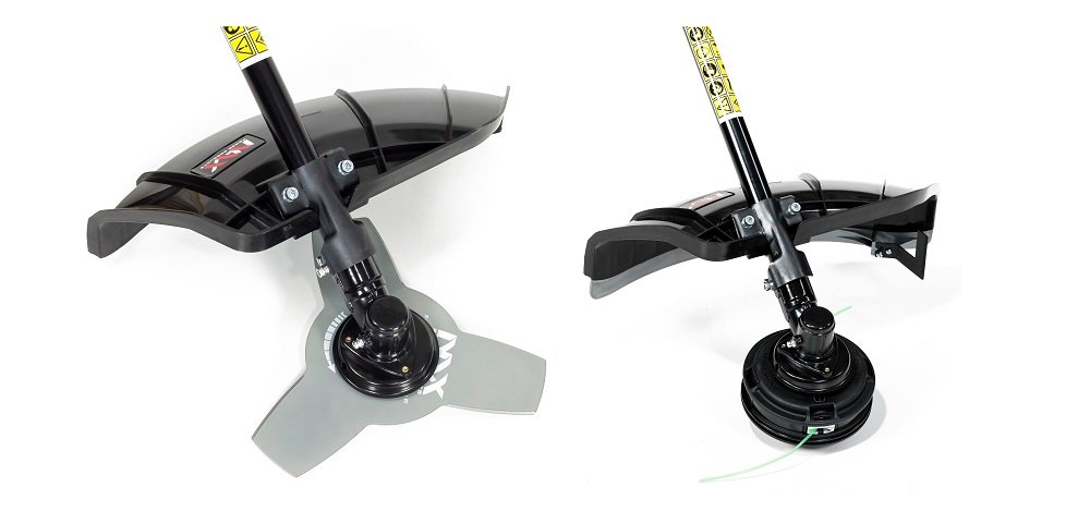 Kosa spalinowa NAX 800B Briggs&Stratton widok 3 ostrza tarcza głowica