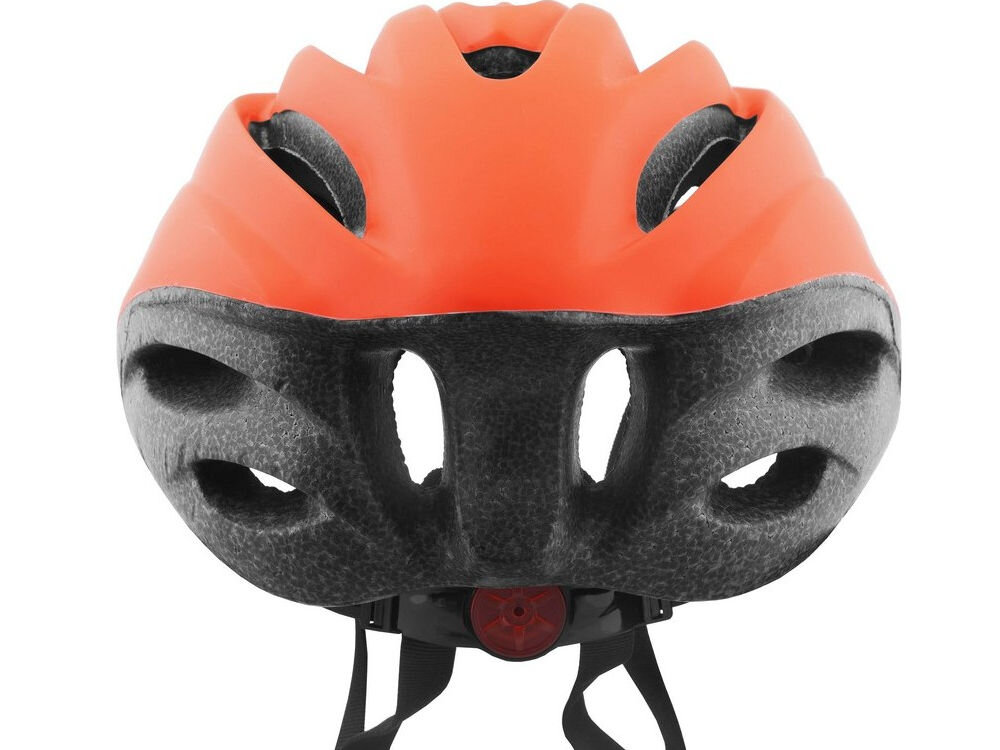 Kask rowerowy VÖGEL VKA-921NG Pomarańczowo-czarny MTB (rozmiar M) regulacja pokrętło pasek