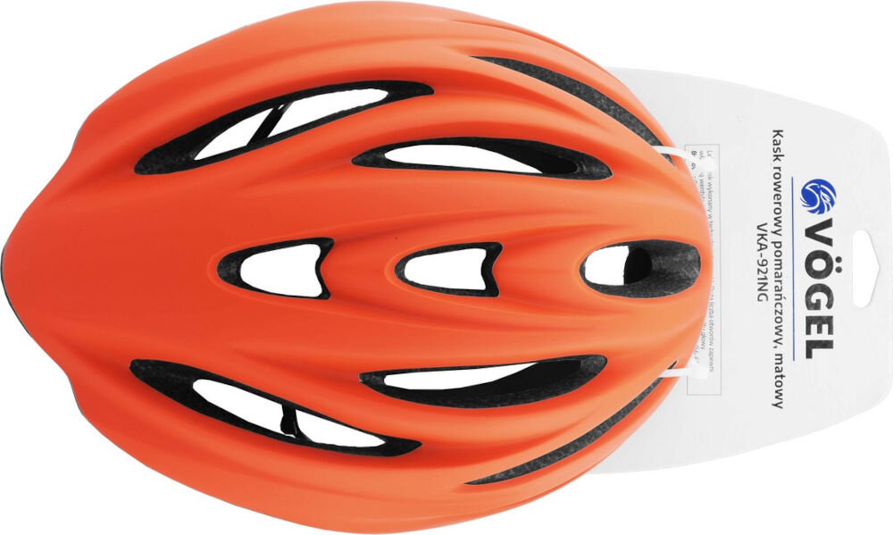 Kask rowerowy VÖGEL VKA-921NG Pomarańczowo-czarny MTB (rozmiar M) regulacja rozmiar
