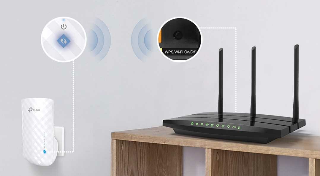 Wzmacniacz sieci TP-LINK TL-RE190 - WPS
