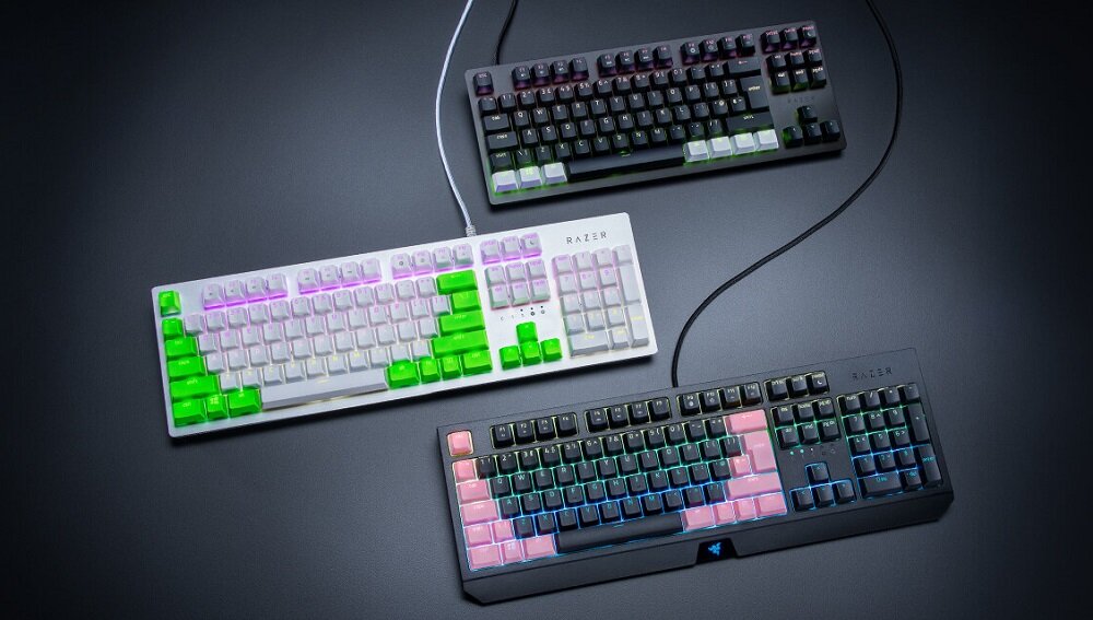 Klawisze RAZER PBT Keycap - układ klawiszy