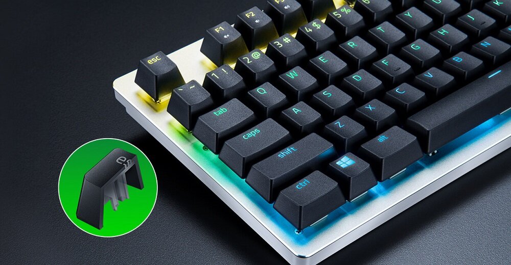 Klawisze RAZER PBT Keycap - trwałość odporność