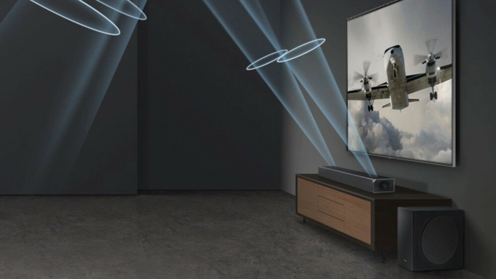 Soundbar SAMSUNG HW-Q90R - dźwięk wielokanałowy