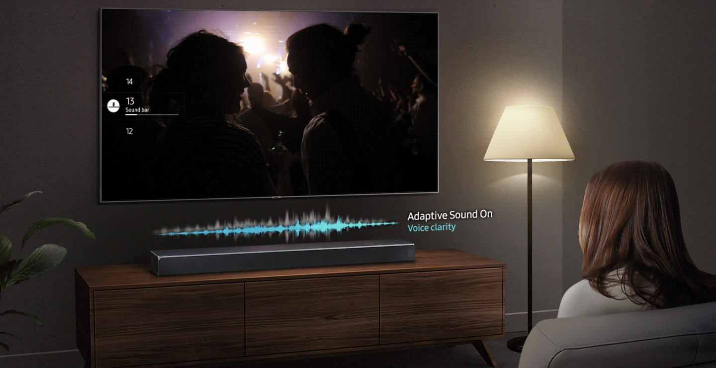 Soundbar SAMSUNG HW-Q90R - adaptacja dźwięku