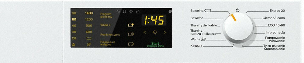 Pralka MIELE WWD120 WCS wyswietlacz elektroniczny