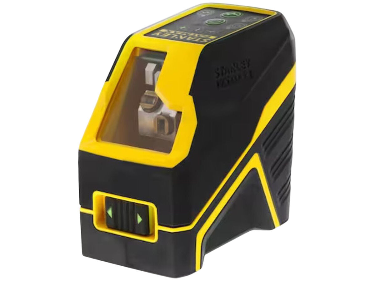 Laser krzyżowy STANLEY FMHT77586-1, statyw, gwint, montaż, stabilność, Laser krzyżowy Stanley FatMax, widok produktu.