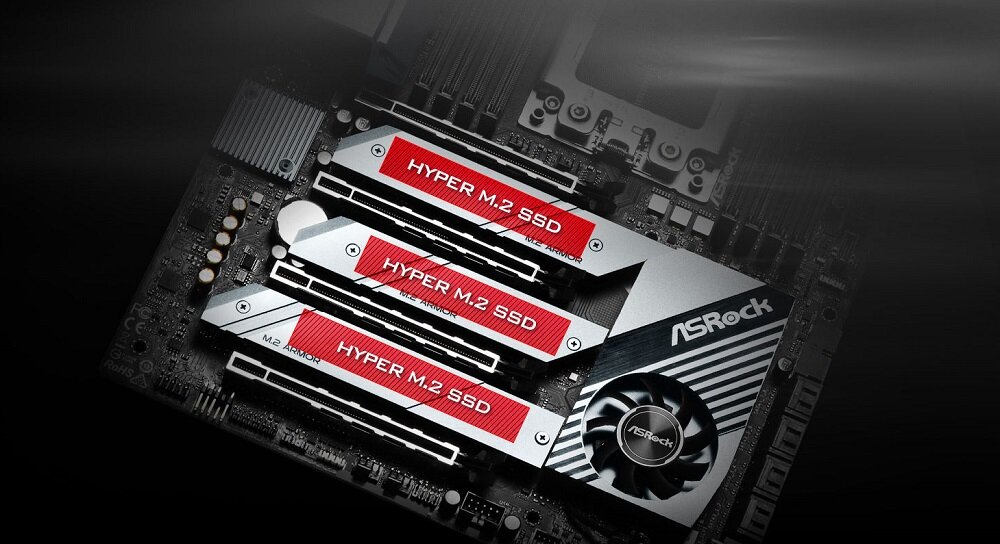 Płyta główna ASROCK TRX40 Creator - Złącza SATA M.2 Hyper