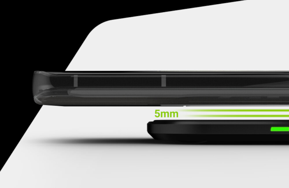 Ładowarka indukcyjna GREEN CELL AirJuice Czarny podstawa antypoślizgowa powierzchnia