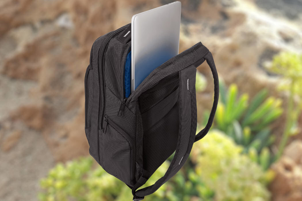 Plecak na laptopa THULE Crossover 2 15.6 cali 30 L Czarny ochorona bezpieczeństwo wymiary użytkowanie wytrzymałość odporność