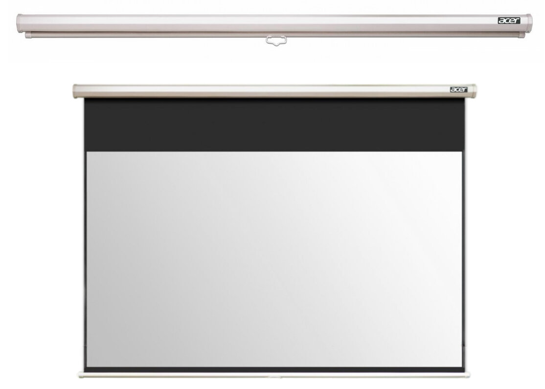 Ekran projekcyjny ACER M90-W01MG kompaktowy rozmiar ekran powierzchnia przekątna światło zwijany ekran