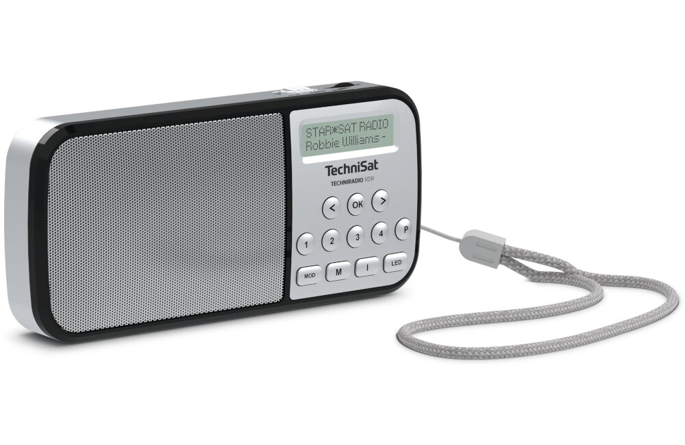 RADIO TECHNISAT TECHNIRADIO RDR SREBRNY kompaktowy cyfrowy AUX-IN ekran LCD