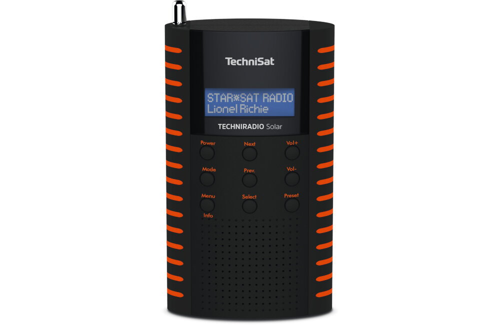 Radio TECHNISAT TECHNIRADIO SOLAR CZARNO POMARANCZOWY wyświetlacz 10 godzin LCD funkcje