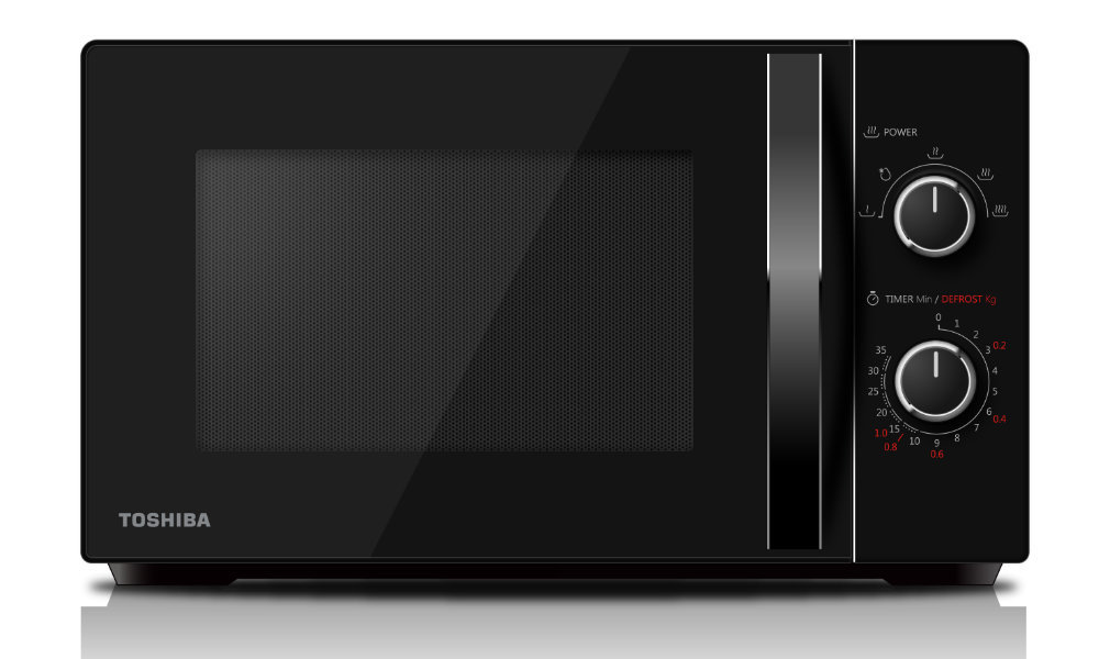 Kuchenka mikrofalowa TOSHIBA MW-MM20P (BK) - Wygląd Ogólny