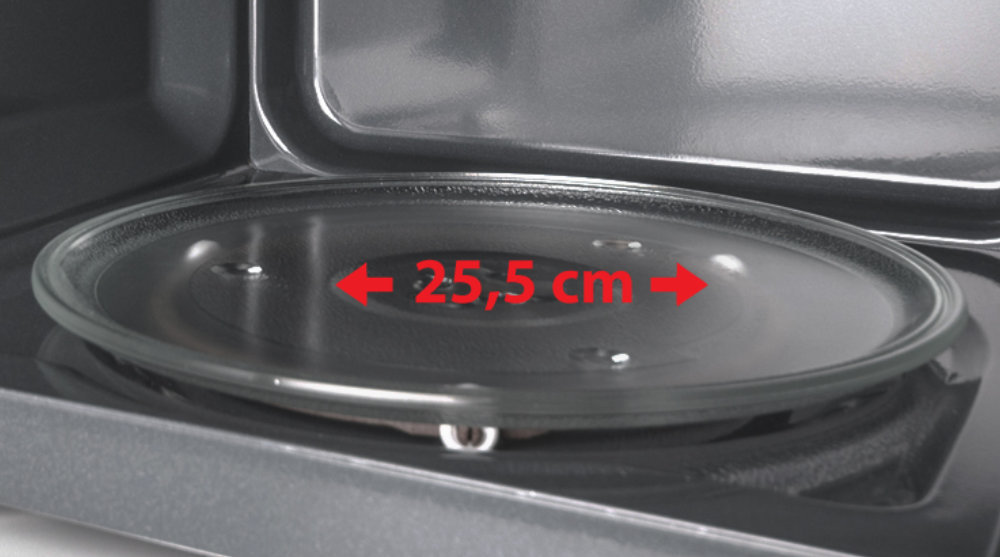 Kuchenka mikrofalowa TOSHIBA MW-MM20P (BK) - Stabilna praca talerza