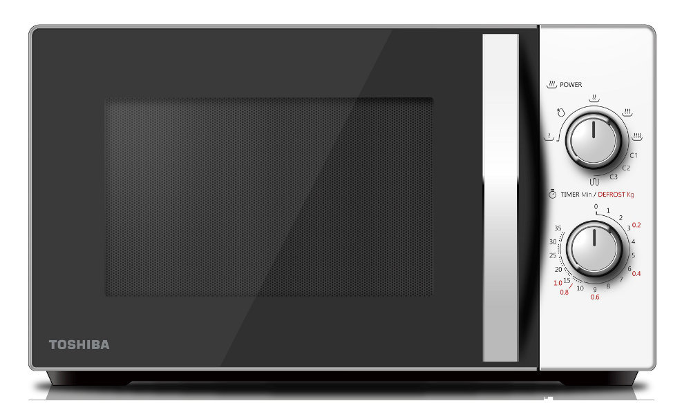 Kuchenka mikrofalowa TOSHIBA MW-MG20P (WH) - Wygląd Ogólny