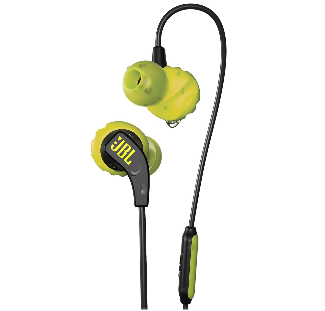 Słuchawki dokanałowe JBL Endurance Run Limonkowy - Słuchawki dokanałowe 