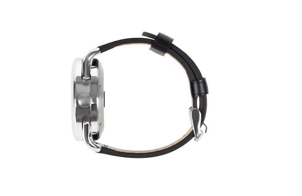 Smartwatch KRUGER MATZ Hybrid Srebrny Wymienny pasek Skórzany pasek