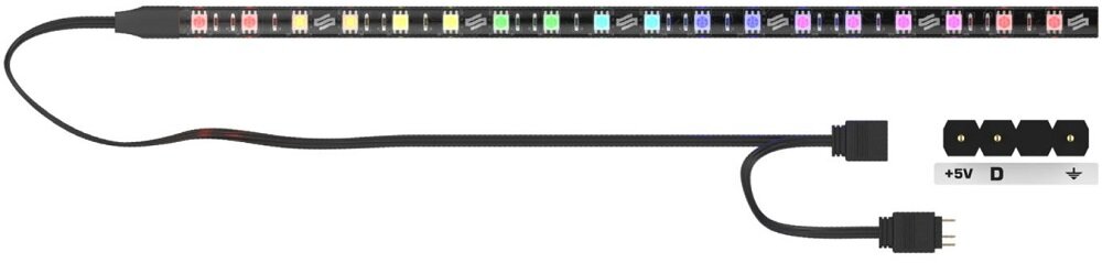 Taśma LED SILENTIUM PC Aurora Stripes ARGB - dwa paski swietlne