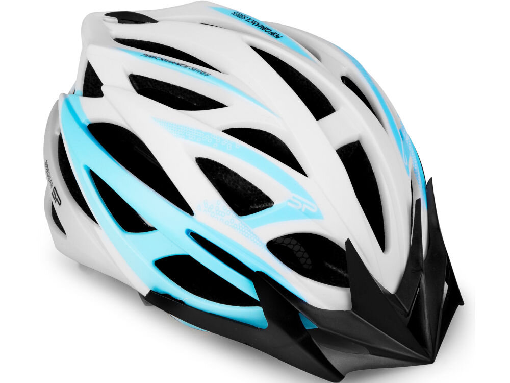 Kask rowerowy SPOKEY Femme Biało-niebieski (rozmiar M) regulacja