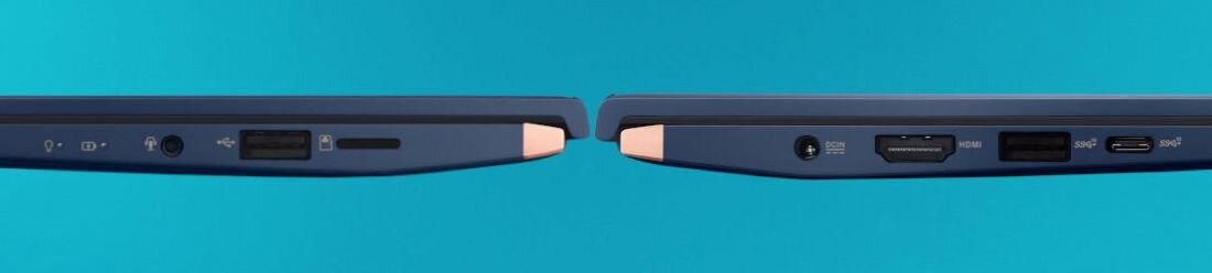 Laptop ASUS ZenBook 14 UX434 - USB Type-C USB 3.0 Type-A, USB 2.0, HDMI i czytnik kart microSD 