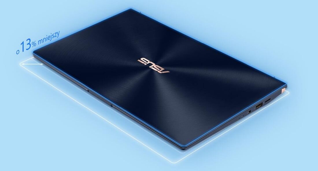 Laptop ASUS ZenBook 14 UX434 - Kompaktowe wymiary 